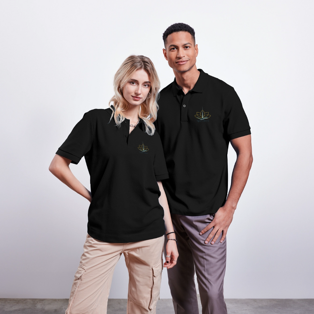 SpaVibes Organic Polo Shirt - zwart