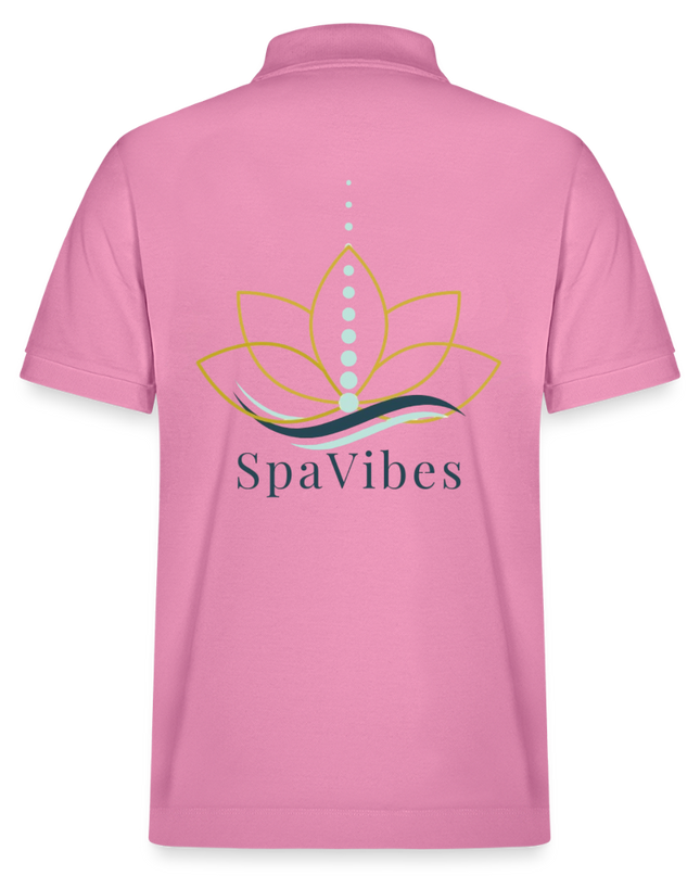 SpaVibes Organic Polo Shirt - bubbelroze