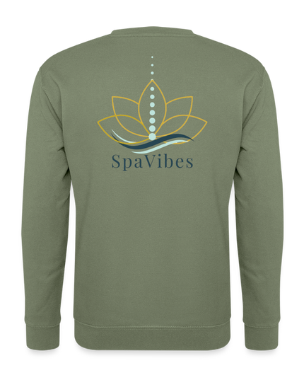 SpaVibes Unisex Sweatshirt - legergroen