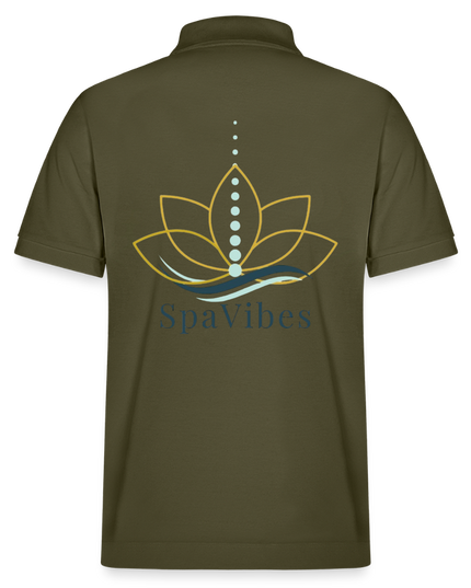 SpaVibes Organic Polo Shirt - kaki