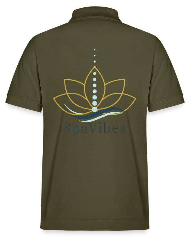 SpaVibes Organic Polo Shirt - kaki