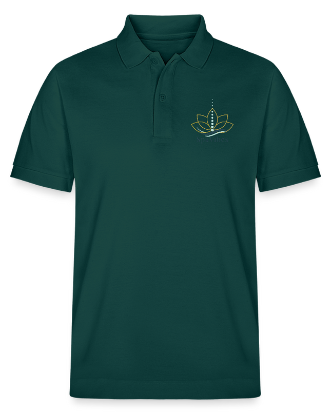 SpaVibes Organic Polo Shirt - geglazuurd groen