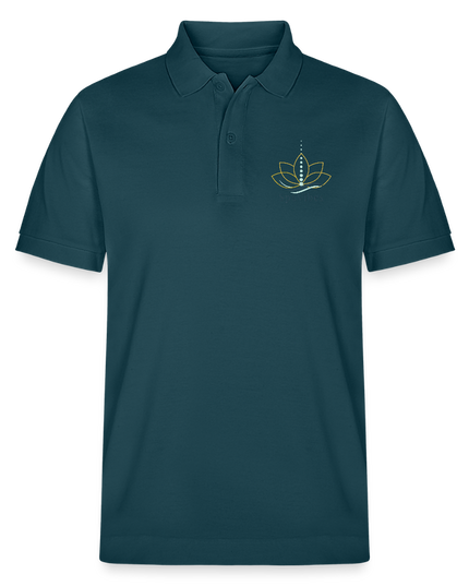 SpaVibes Organic Polo Shirt - donker petrol