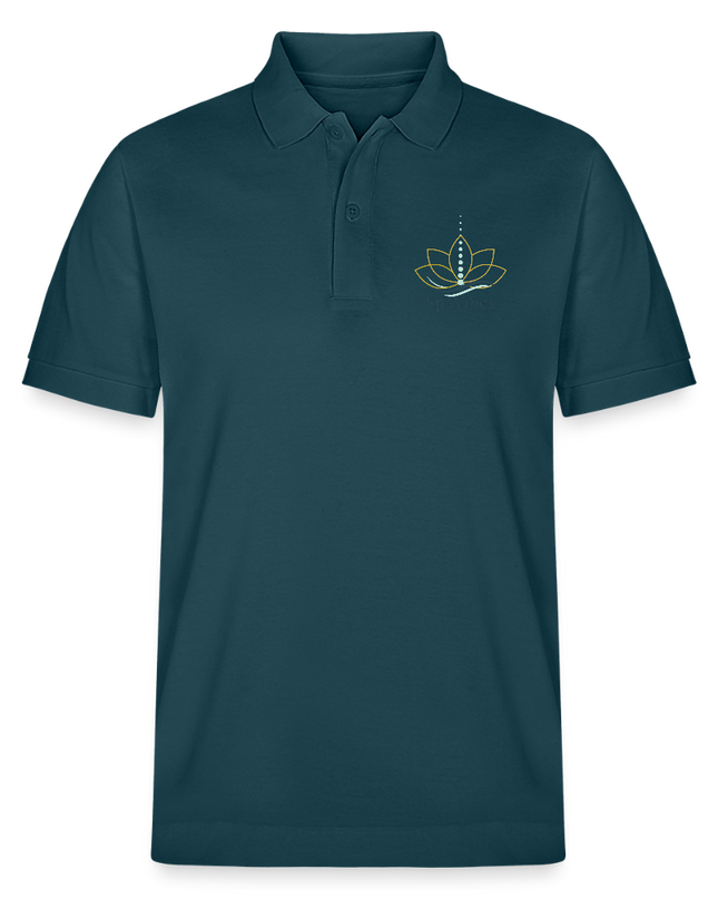 SpaVibes Organic Polo Shirt - donker petrol