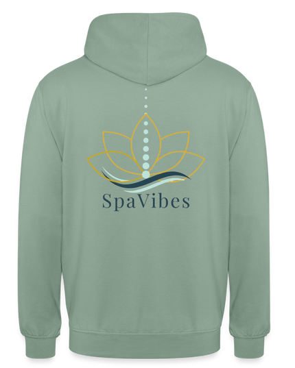 SpaVibes Unisex Hoodie - grijsgroen