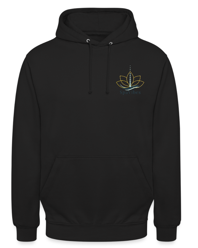 SpaVibes Unisex Hoodie - zwart