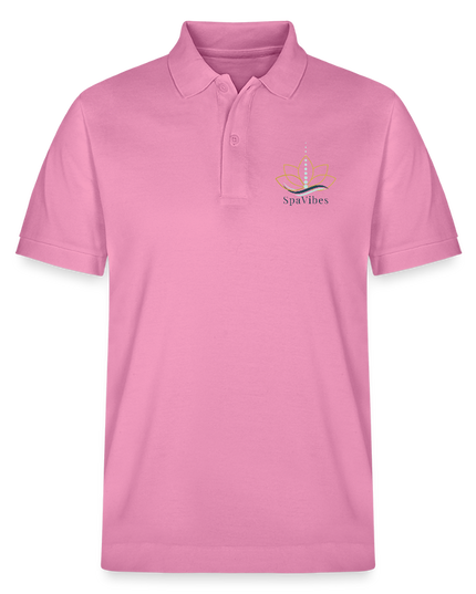 SpaVibes Organic Polo Shirt - bubbelroze
