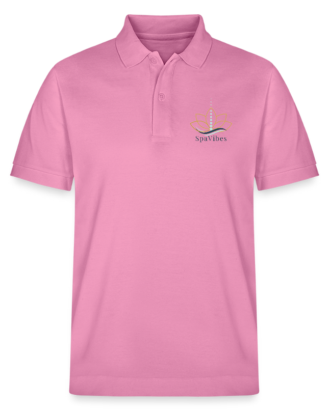 SpaVibes Organic Polo Shirt - bubbelroze