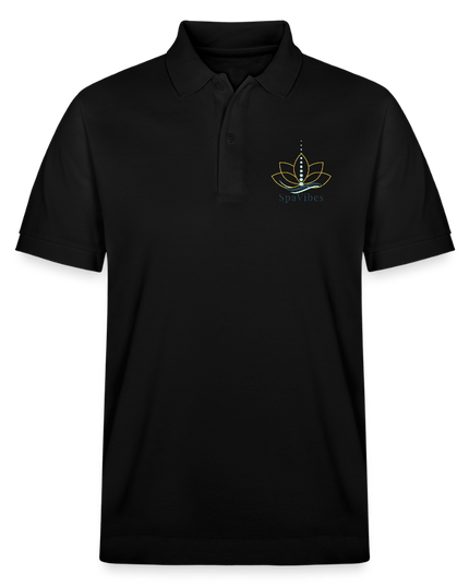 SpaVibes Organic Polo Shirt - zwart