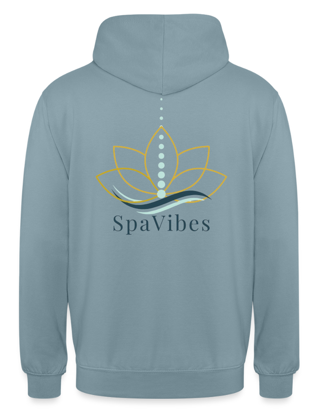SpaVibes Unisex Hoodie - nevelblauw