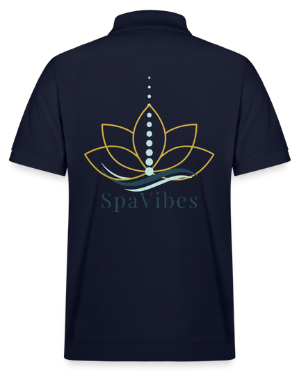 SpaVibes Organic Polo Shirt - navy