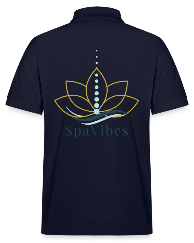 SpaVibes Organic Polo Shirt - navy