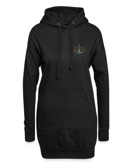 SpaVibes Hoodie Dress - zwart