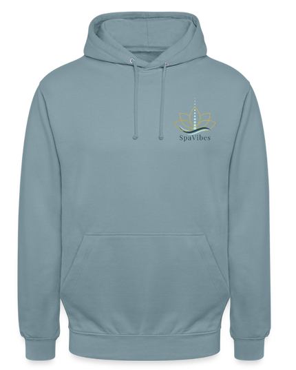 SpaVibes Unisex Hoodie - nevelblauw