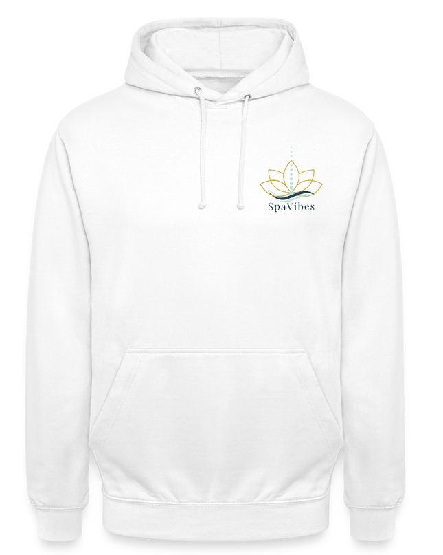 SpaVibes Unisex Hoodie - wit