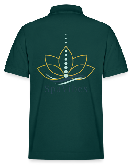 SpaVibes Organic Polo Shirt - geglazuurd groen