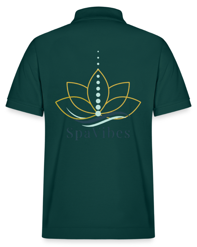 SpaVibes Organic Polo Shirt - geglazuurd groen