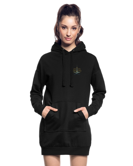 SpaVibes Hoodie Dress - zwart