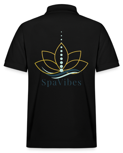SpaVibes Organic Polo Shirt - zwart