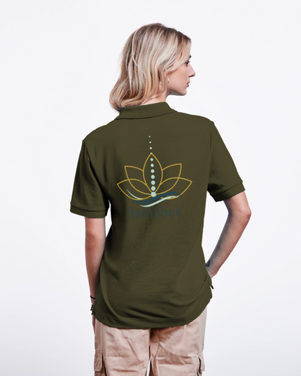 SpaVibes Organic Polo Shirt - kaki