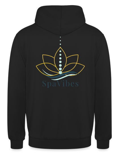 SpaVibes Unisex Hoodie - zwart