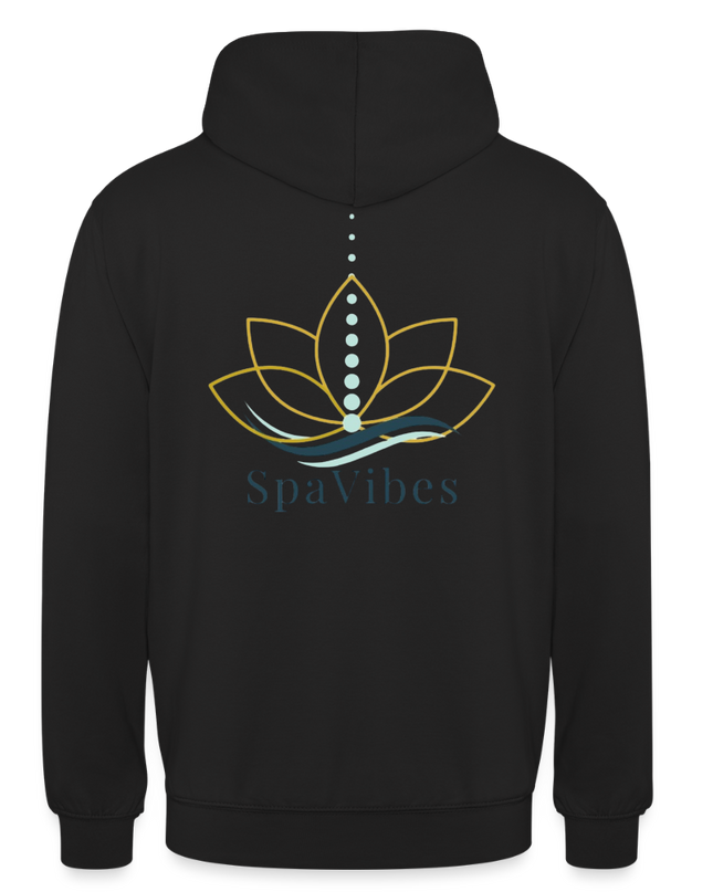 SpaVibes Unisex Hoodie - zwart