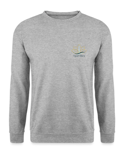 SpaVibes Unisex Sweatshirt - witgrijs gemêleerd