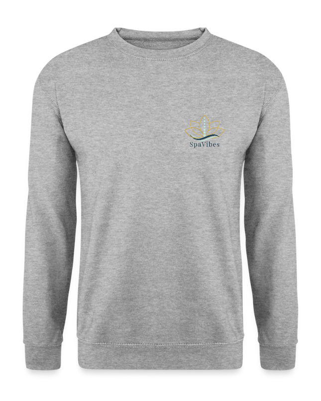 SpaVibes Unisex Sweatshirt - witgrijs gemêleerd
