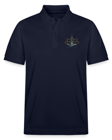 SpaVibes Organic Polo Shirt - navy