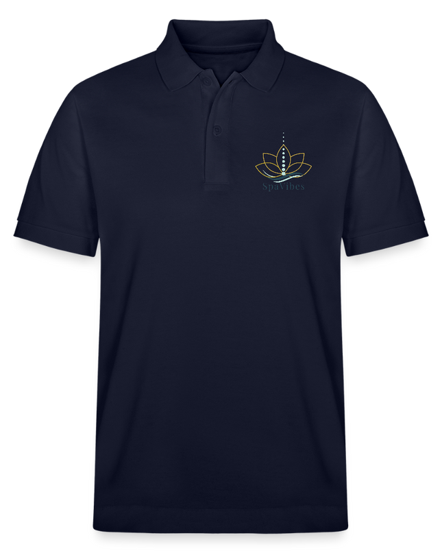 SpaVibes Organic Polo Shirt - navy