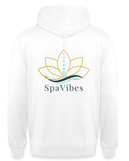 SpaVibes Unisex Hoodie - wit