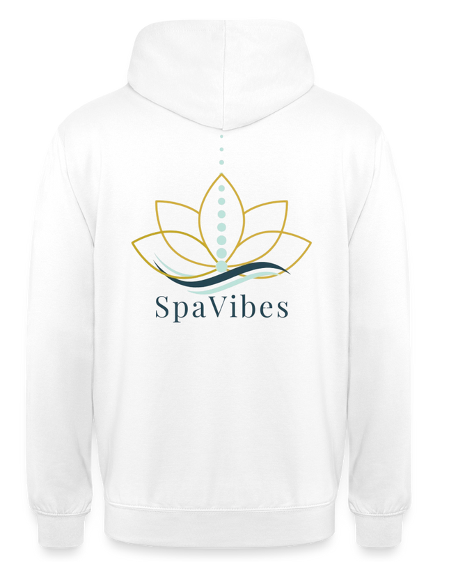 SpaVibes Unisex Hoodie - wit