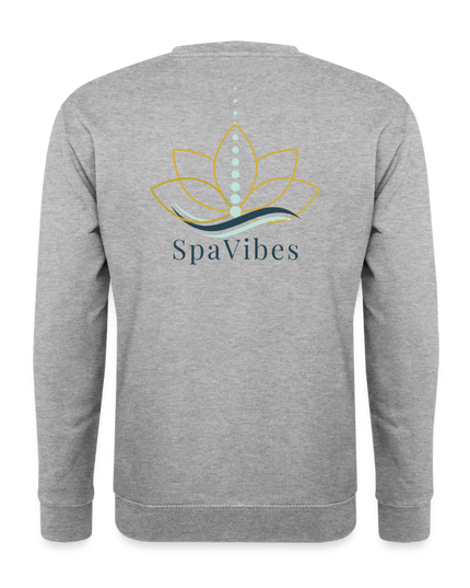 SpaVibes Unisex Sweatshirt - witgrijs gemêleerd