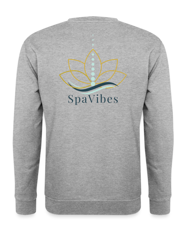 SpaVibes Unisex Sweatshirt - witgrijs gemêleerd