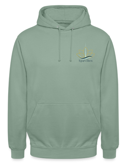 SpaVibes Unisex Hoodie - grijsgroen