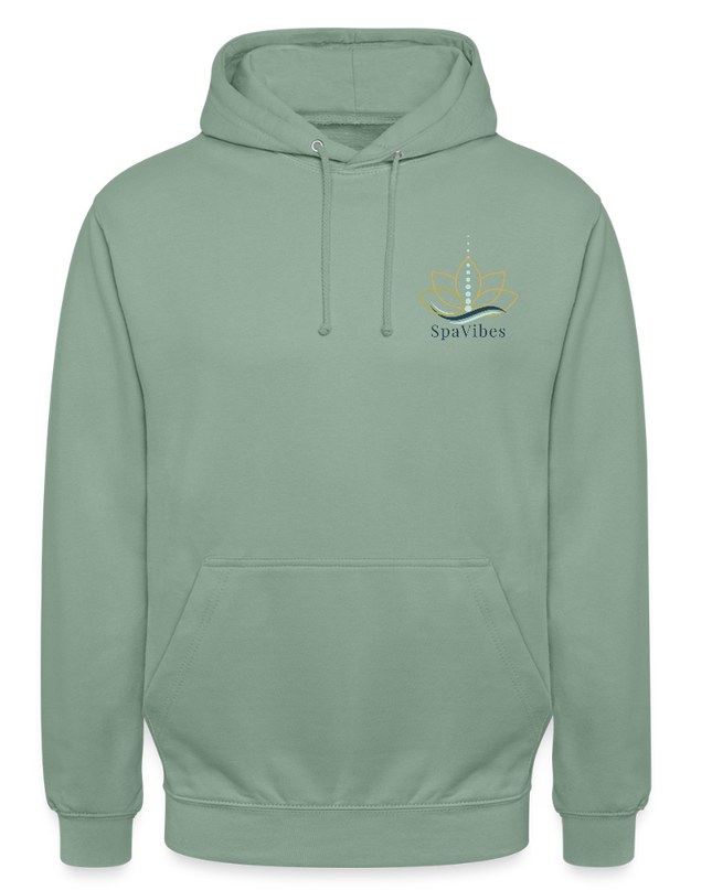 SpaVibes Unisex Hoodie - grijsgroen