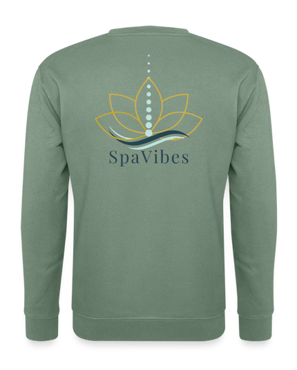 SpaVibes Unisex Sweatshirt - grijsgroen