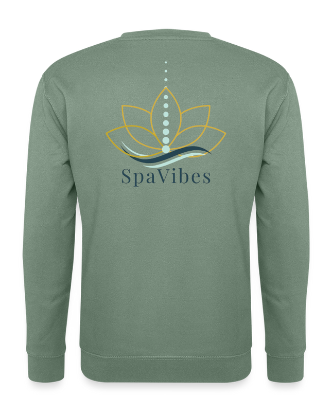 SpaVibes Unisex Sweatshirt - grijsgroen