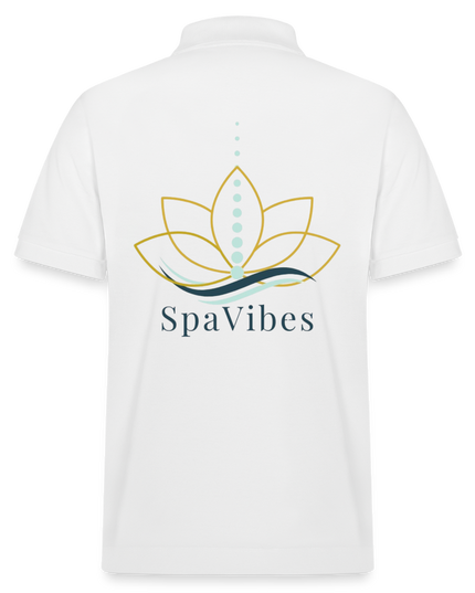 SpaVibes Organic Polo Shirt - wit