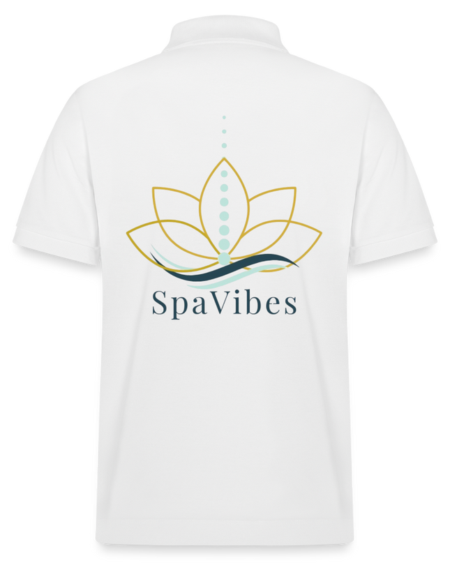 SpaVibes Organic Polo Shirt - wit