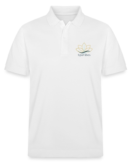 SpaVibes Organic Polo Shirt - wit