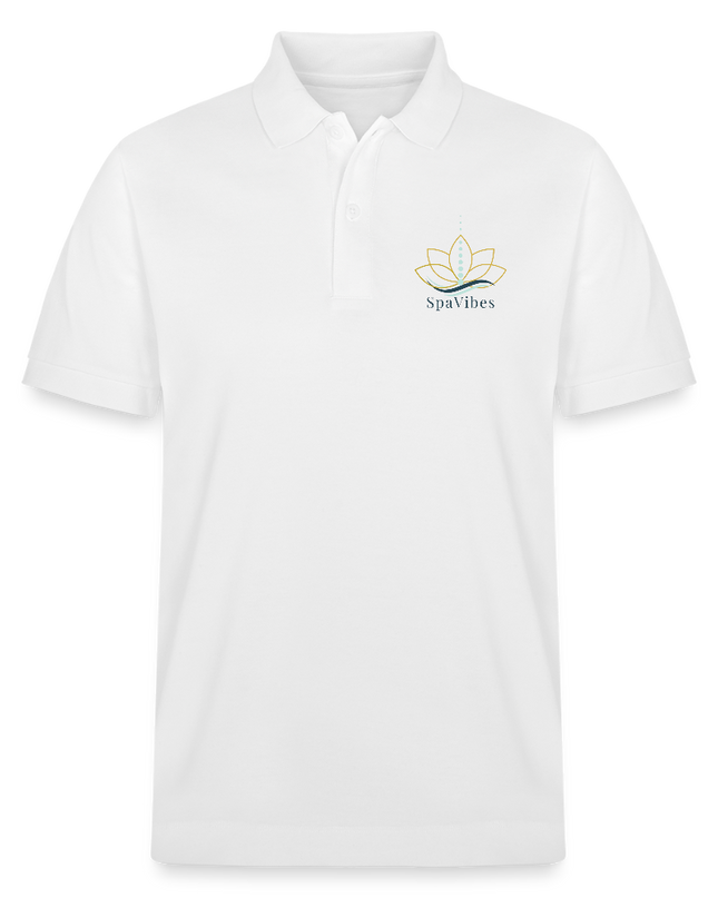SpaVibes Organic Polo Shirt - wit