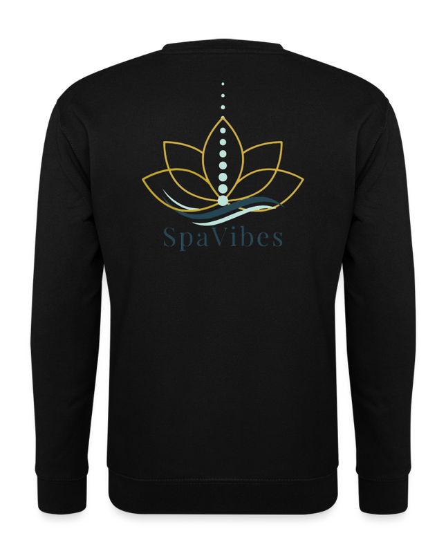 SpaVibes Unisex Sweatshirt - zwart