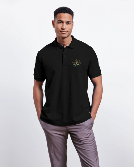 SpaVibes Organic Polo Shirt - zwart