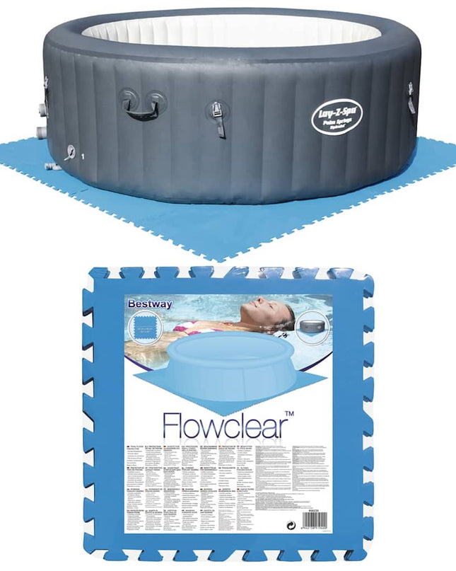 Bestway Zwembadbodembeschermers 8 St Blauw 58220