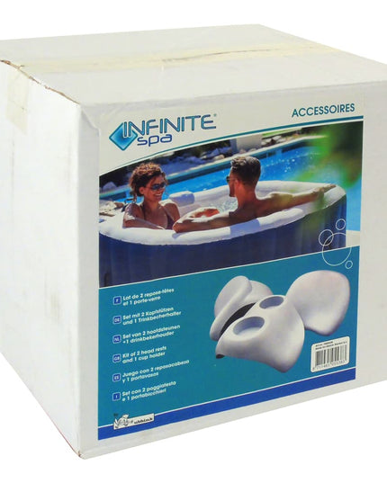 Infinite Spa Hoofdsteun En Bekerhouder Pu
