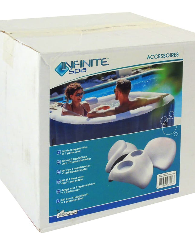 Infinite Spa Hoofdsteun En Bekerhouder Pu
