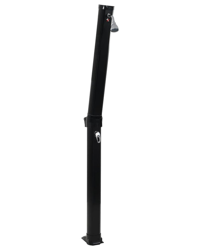 Solardouche Inklapbaar 23 L 214 Cm Zwart