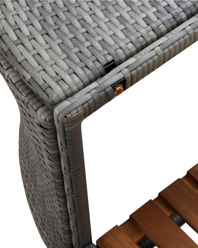 Spa-Ombouw Vierkant 268X268X55 Cm Poly Rattan