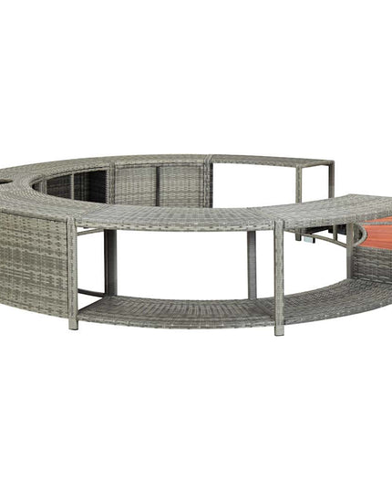 Hottub-Ombouw Poly Rattan